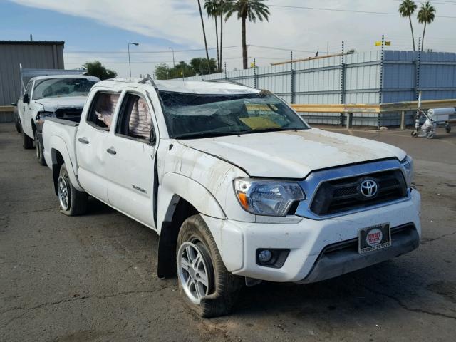 5TFJU4GN8EX062178 - 2014 TOYOTA TACOMA DOU WHITE photo 1