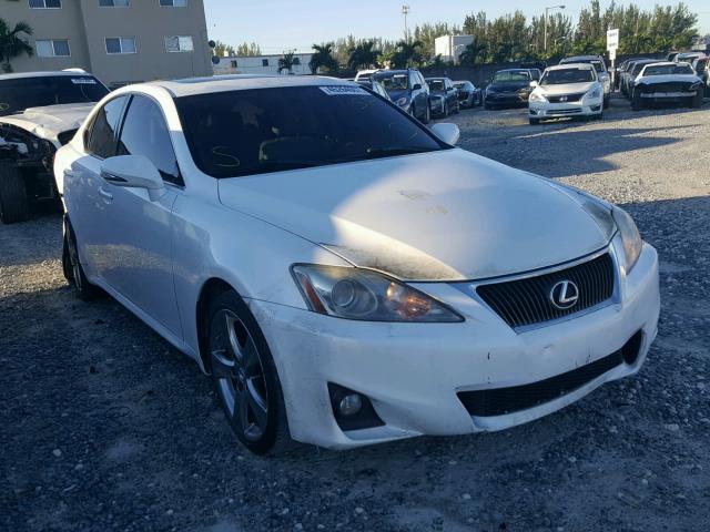 JTHBF5C22C5180587 - 2012 LEXUS IS 250 WHITE photo 1