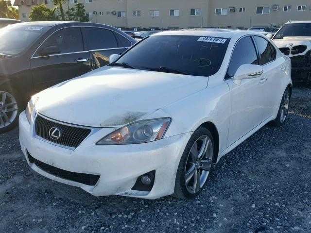 JTHBF5C22C5180587 - 2012 LEXUS IS 250 WHITE photo 2