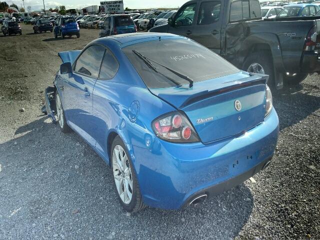 KMHHN65FX8U283365 - 2008 HYUNDAI TIBURON GT BLUE photo 3