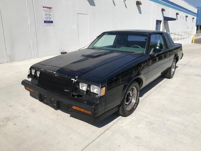 1G4GJ1174HP433252 - 1987 BUICK REGAL შავი ფოტო 1