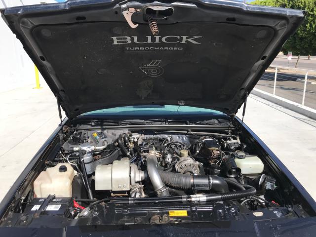 1G4GJ1174HP433252 - 1987 BUICK REGAL შავი ფოტო 7