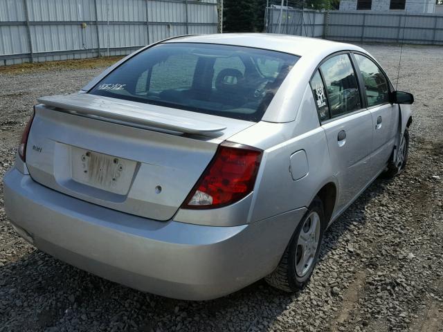 1G8AG52F04Z230860 - 2004 SATURN ION LEVEL SILVER photo 4