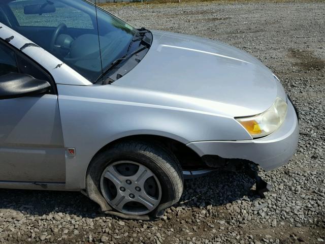 1G8AG52F04Z230860 - 2004 SATURN ION LEVEL SILVER photo 9