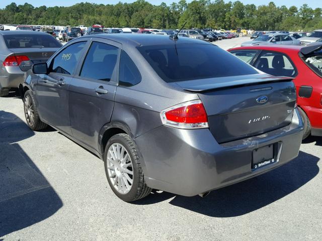1FAHP3GN3BW184308 - 2011 FORD FOCUS SES GRAY photo 3