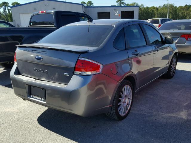 1FAHP3GN3BW184308 - 2011 FORD FOCUS SES GRAY photo 4
