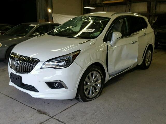 LRBFXBSA3HD159699 - 2017 BUICK ENVISION E WHITE photo 2