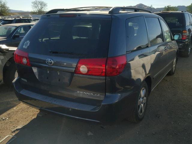 5TDZK23C67S001325 - 2007 TOYOTA SIENNA BLUE photo 4