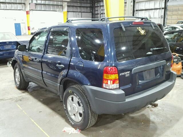 1FMYU93163KA33914 - 2003 FORD ESCAPE XLT BLUE photo 3