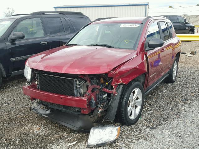 1C4NJCBB9CD526109 - 2012 JEEP COMPASS RED photo 2