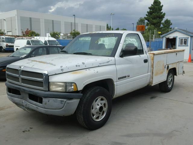 1B7KC26Z2TJ184180 - 1996 DODGE RAM 2500 WHITE photo 2