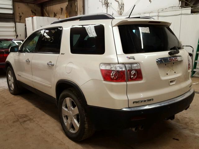 1GKEV33778J230470 - 2008 GMC ACADIA SLT WHITE photo 3