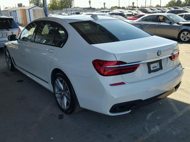 WBA7E2C58GG548393 - 2016 BMW 740 WHITE photo 3