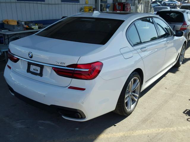 WBA7E2C58GG548393 - 2016 BMW 740 WHITE photo 4