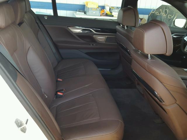 WBA7E2C58GG548393 - 2016 BMW 740 WHITE photo 6