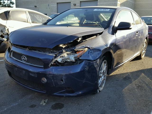 JTKDE177960063756 - 2006 TOYOTA SCION TC BLUE photo 2