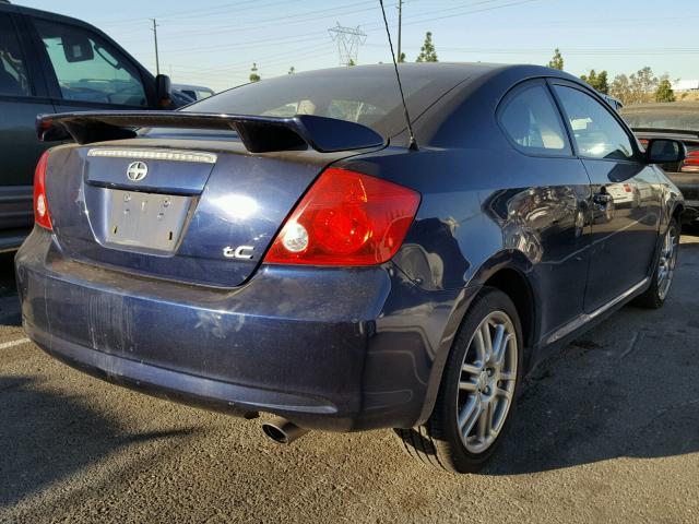 JTKDE177960063756 - 2006 TOYOTA SCION TC BLUE photo 4