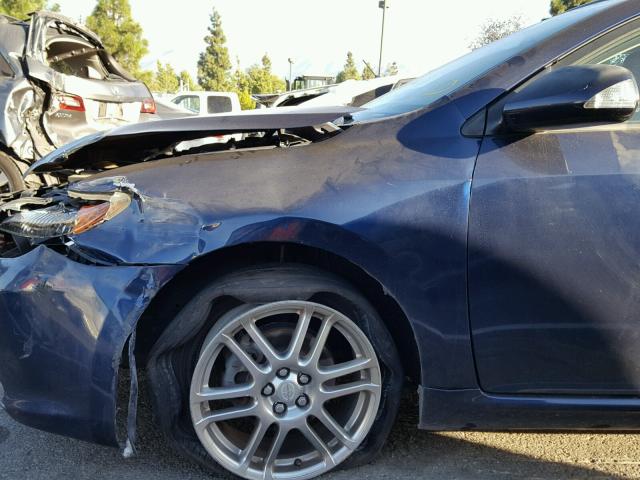 JTKDE177960063756 - 2006 TOYOTA SCION TC BLUE photo 9