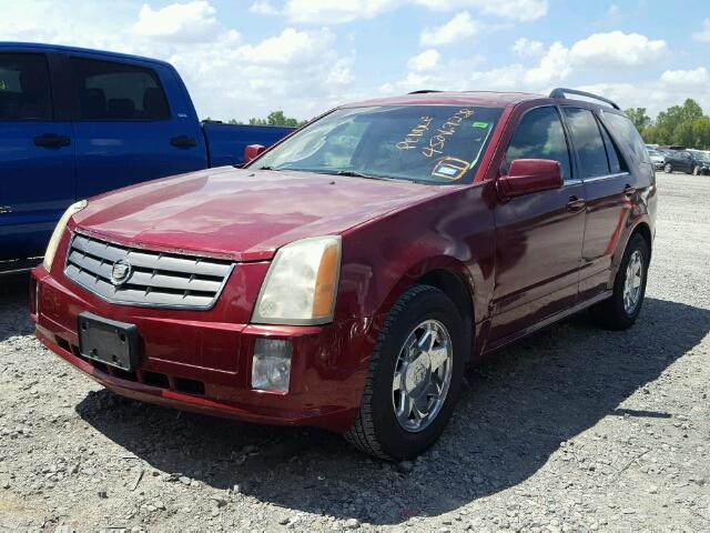 1GYEE637X50100255 - 2005 CADILLAC SRX RED photo 2