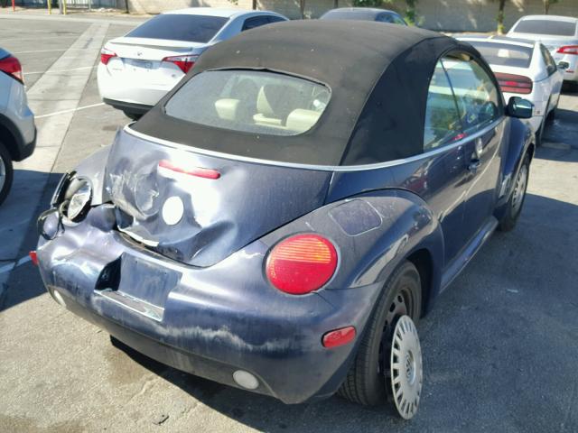 3VWCK21YX3M302871 - 2003 VOLKSWAGEN NEW BEETLE ლურჯი ფოტო 4