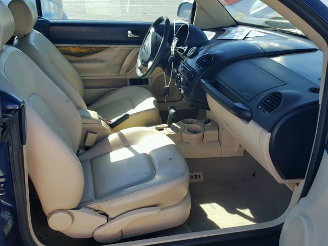 3VWCK21YX3M302871 - 2003 VOLKSWAGEN NEW BEETLE ლურჯი ფოტო 5