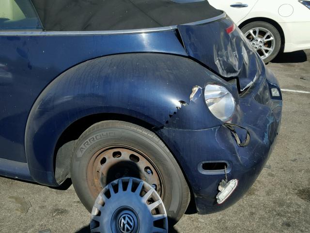 3VWCK21YX3M302871 - 2003 VOLKSWAGEN NEW BEETLE ლურჯი ფოტო 9