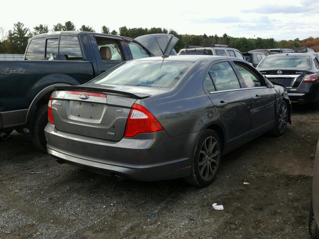 3FAHP0HG3AR205576 - 2010 FORD FUSION SE GRAY photo 4