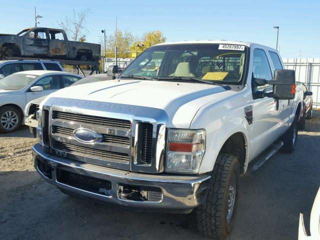 1FTSW21R68EB19072 - 2008 FORD F250 WHITE photo 2