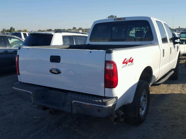 1FTSW21R68EB19072 - 2008 FORD F250 WHITE photo 4