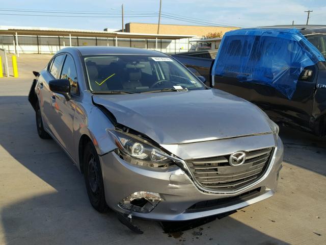 JM1BM1T71E1187942 - 2014 MAZDA 3 SV SILVER photo 1