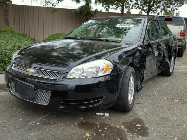 2G1WF5E35D1261071 - 2013 CHEVROLET IMPALA LS BLACK photo 2