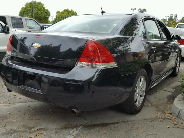 2G1WF5E35D1261071 - 2013 CHEVROLET IMPALA LS BLACK photo 4