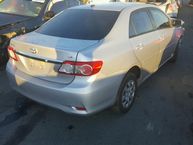 JTDBU4EE4B9158672 - 2011 TOYOTA COROLLA BA SILVER photo 4