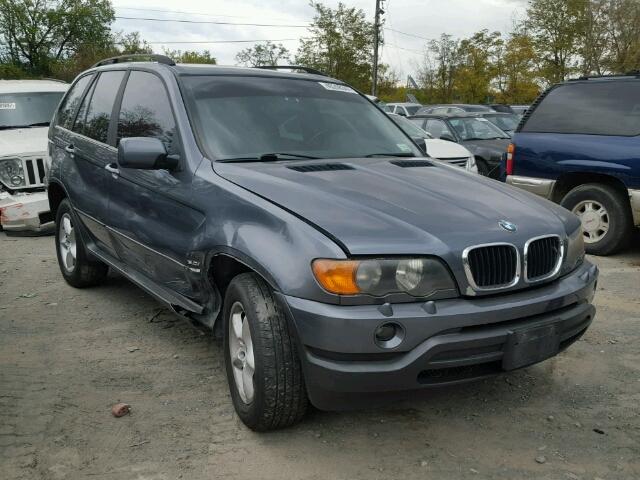 5UXFA53522LP54996 - 2002 BMW X5 3.0I BLUE photo 1