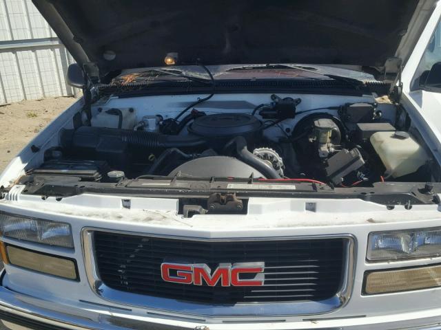 1GTEC14H3SZ535860 - 1995 GMC SIERRA C15 WHITE photo 7