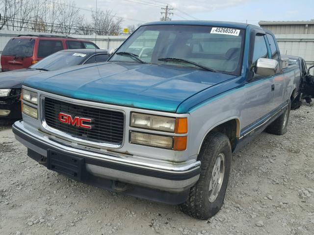 1GTEK19K6RE523405 - 1994 GMC SIERRA K15 GREEN photo 2