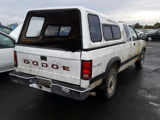 1B7GL23X9PS172732 - 1993 DODGE DAKOTA WHITE photo 4