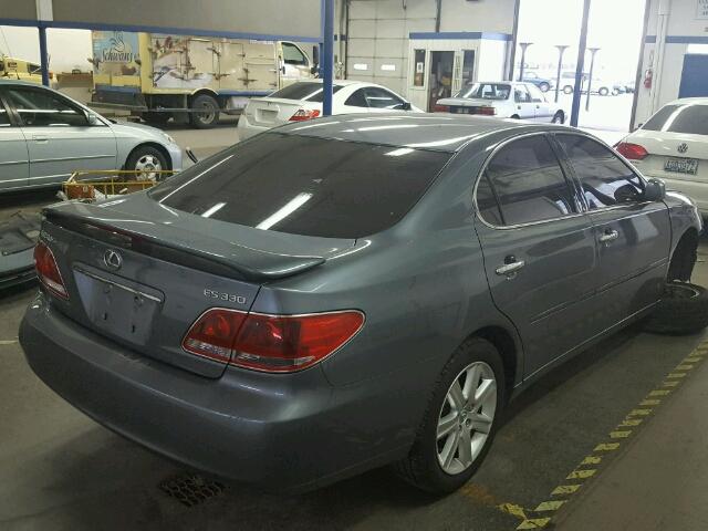 JTHBA30GX55057559 - 2005 LEXUS ES 330 GRAY photo 4