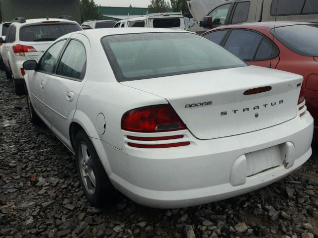 1B3EL46R26N144382 - 2006 DODGE STRATUS WHITE photo 3