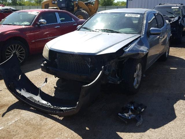 1B3LC76M18N581287 - 2008 DODGE AVENGER R/ GRAY photo 2