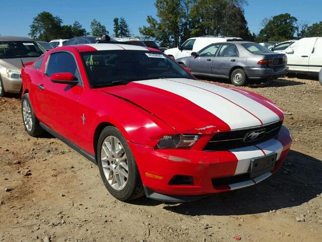 1ZVBP8AM1C5226525 - 2012 FORD MUSTANG RED photo 1