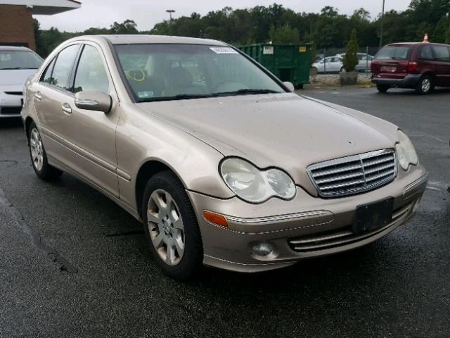 WDBRF81J15F650227 - 2005 MERCEDES-BENZ C 240 4MAT BEIGE photo 1