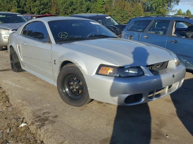 1FAFP47V01F257419 - 2001 FORD MUSTANG SILVER photo 1