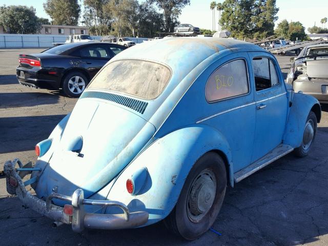 00000000003508441 - 1962 VOLKSWAGEN BUG BLUE photo 4