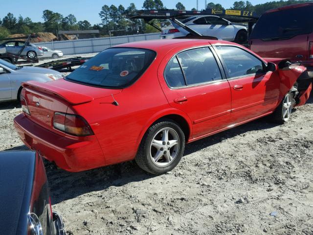 JN1CA21D0WT507613 - 1998 NISSAN MAXIMA RED photo 4