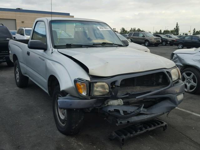 5TENL42N81Z856340 - 2001 TOYOTA TACOMA SILVER photo 1