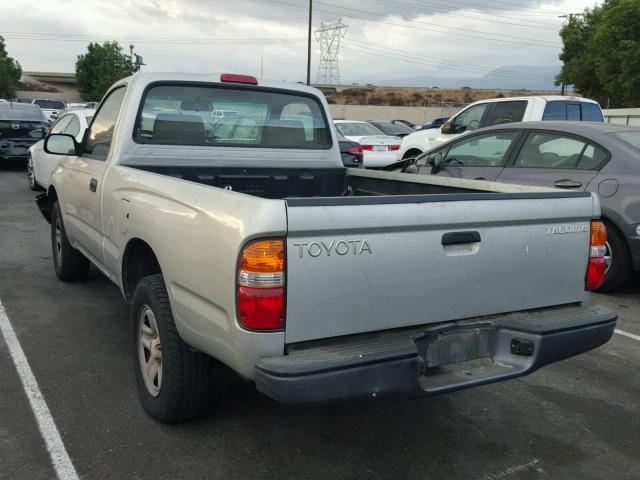 5TENL42N81Z856340 - 2001 TOYOTA TACOMA SILVER photo 3