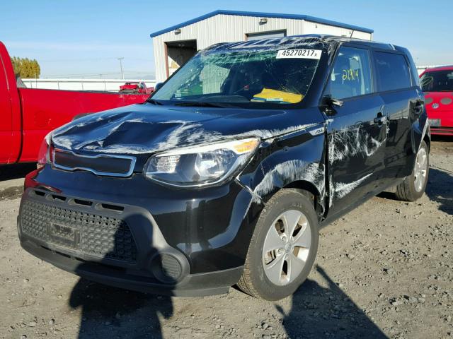 KNDJN2A20G7331616 - 2016 KIA SOUL BLACK photo 2