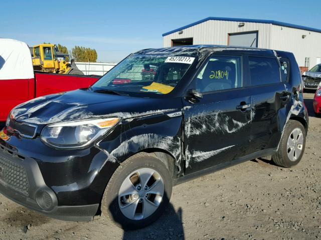 KNDJN2A20G7331616 - 2016 KIA SOUL BLACK photo 9