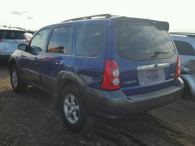 4F2YZ02Z95KM44431 - 2005 MAZDA TRIBUTE I BLUE photo 3